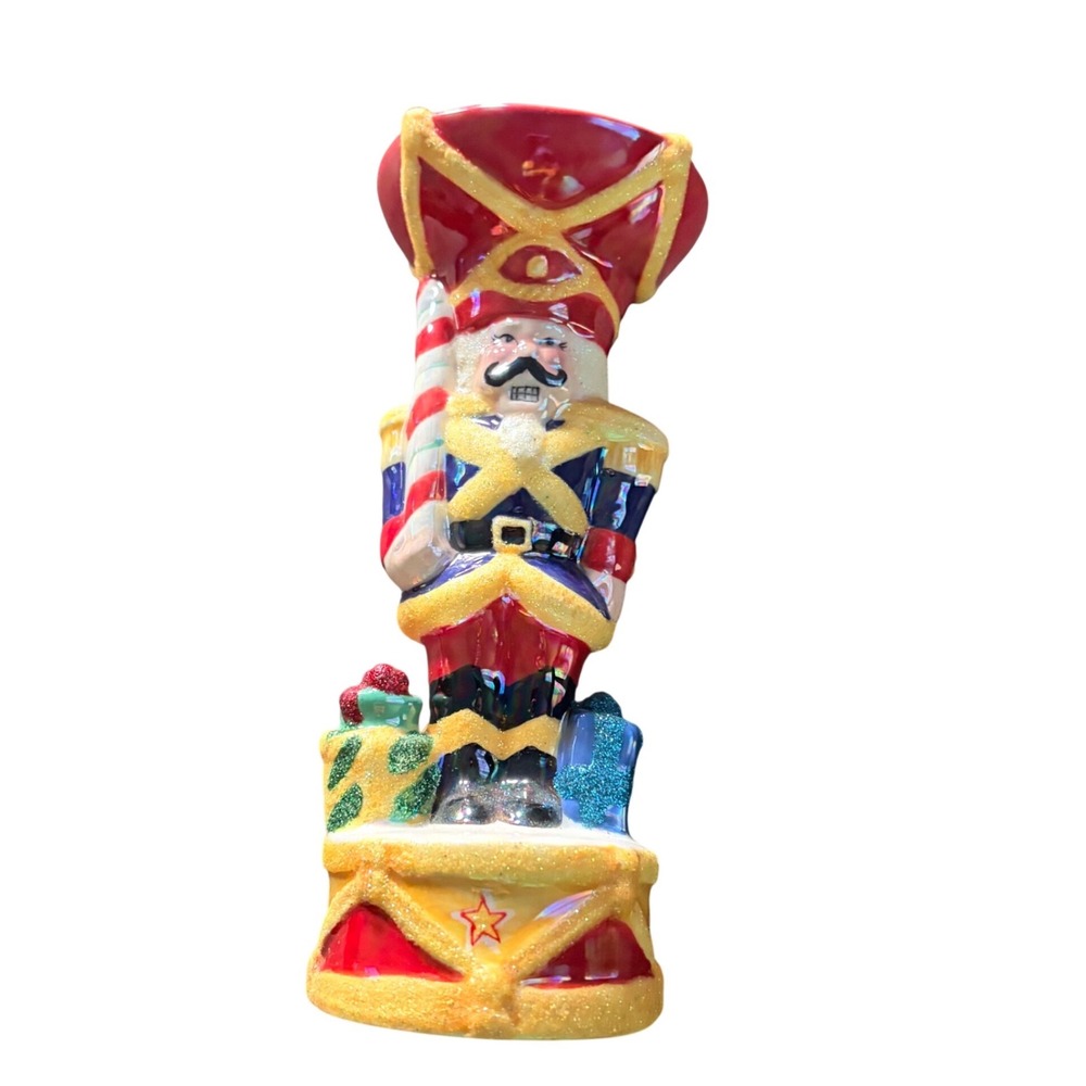 Christopher Radko Nutcracker Dandy Candle Holder Ceramic Holiday Decor 2003